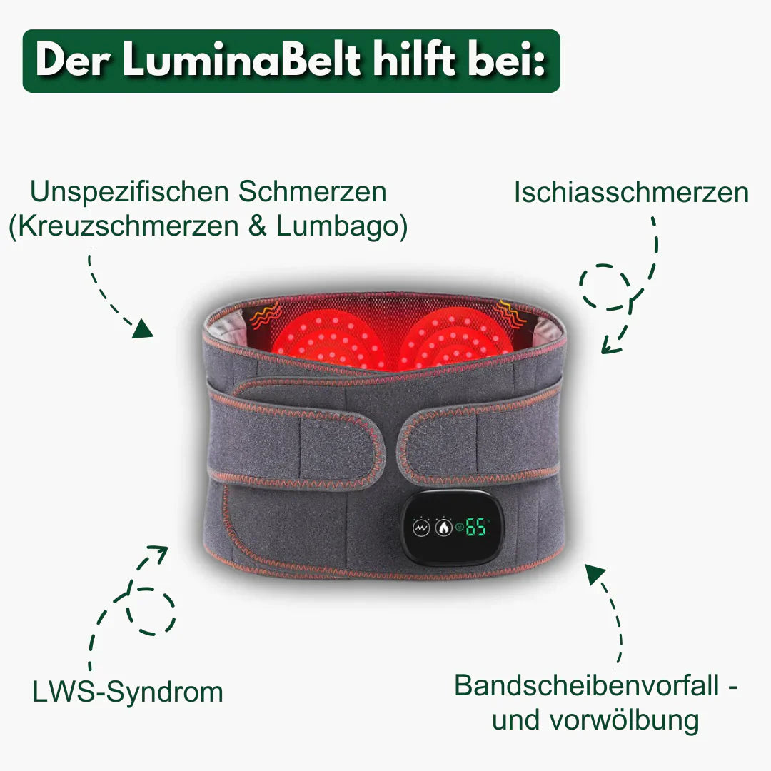 LuminaBelt™ - Lendengurt mit Rotlichttherapie + GRATIS VERLÄNGERUNG