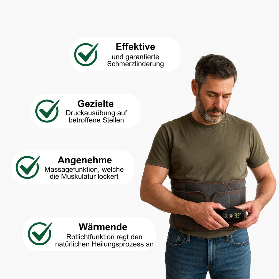 LuminaBelt™ - Lendengurt mit Rotlichttherapie + GRATIS VERLÄNGERUNG