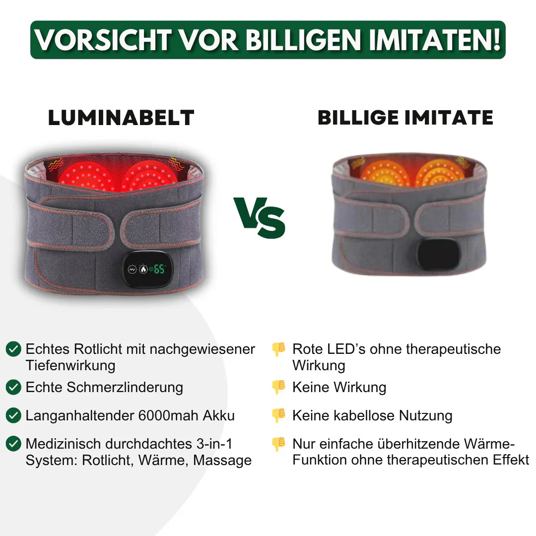 LuminaBelt™ - Lendengurt mit Rotlichttherapie + GRATIS VERLÄNGERUNG