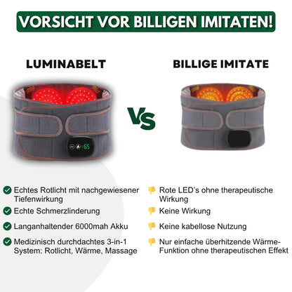 LuminaBelt™ - Lendengurt mit Rotlichttherapie + GRATIS VERLÄNGERUNG