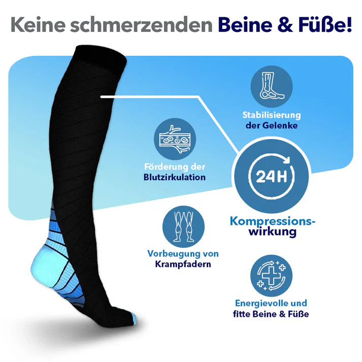 Rückenmacher® CirculaFlex - Orthopädische Kompressionsstrümpfe | 3 Paar + 1 GRATIS - Rückenmacher